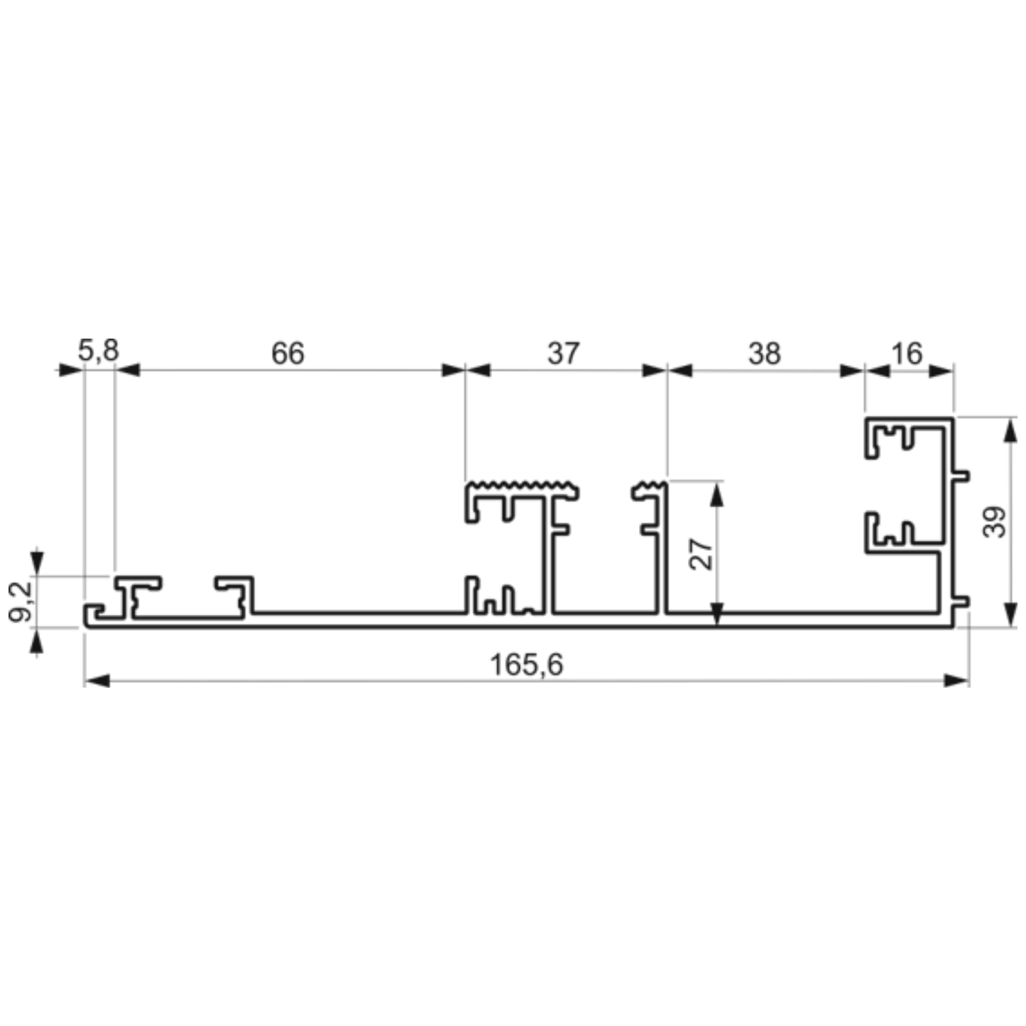 Profil de cadre AS 165S