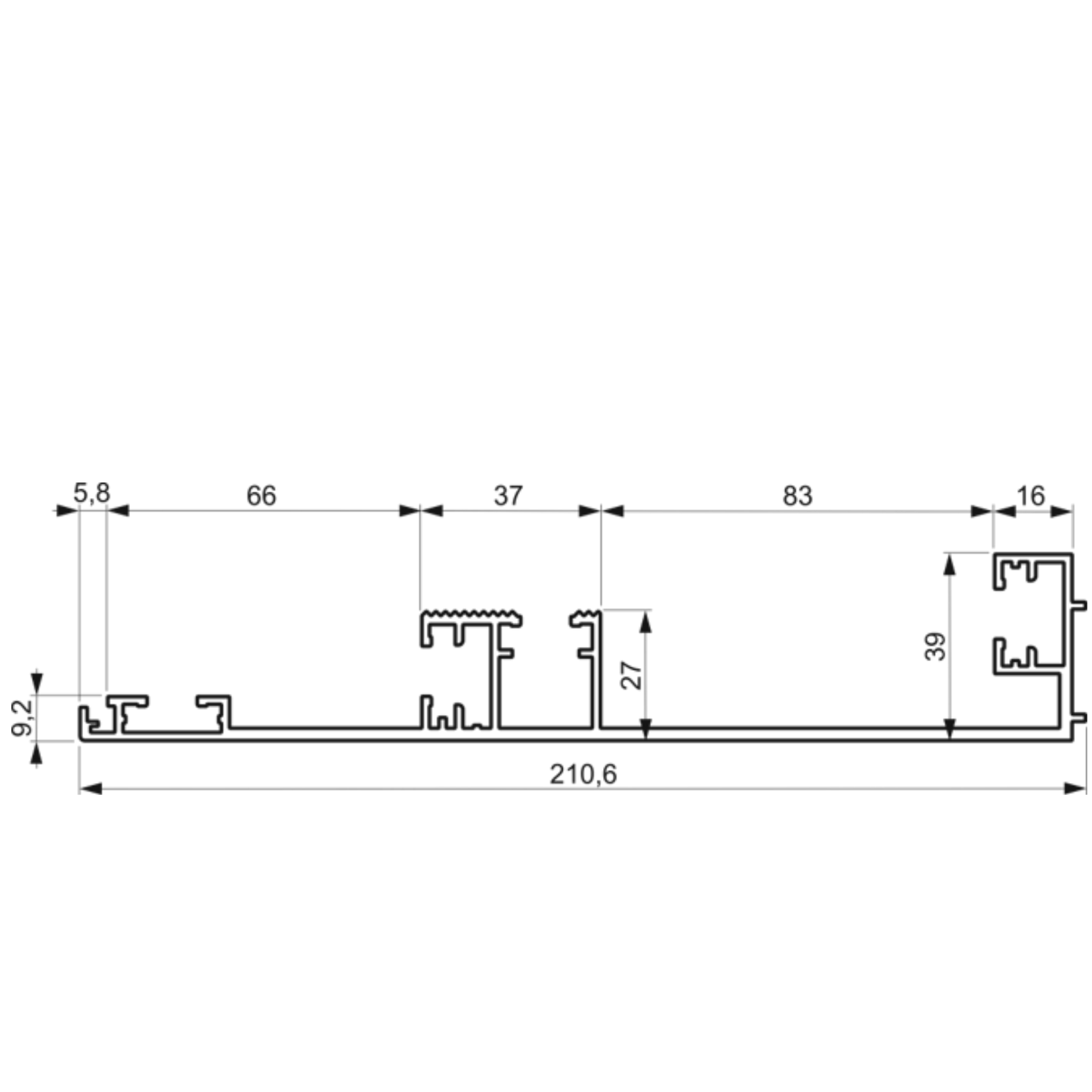 Profil de cadre AS 210.1S