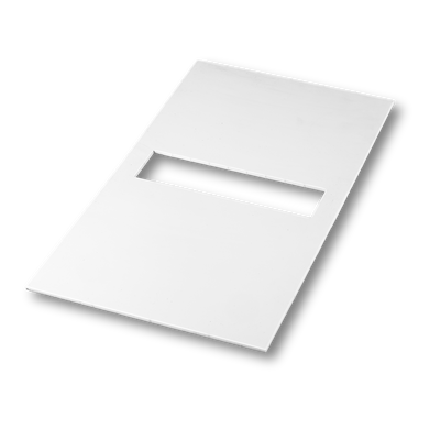 Abdeckplatten zugeschnitten