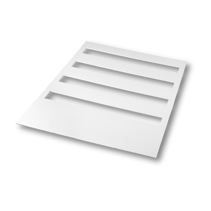Plaque de recouvrement avec découpe