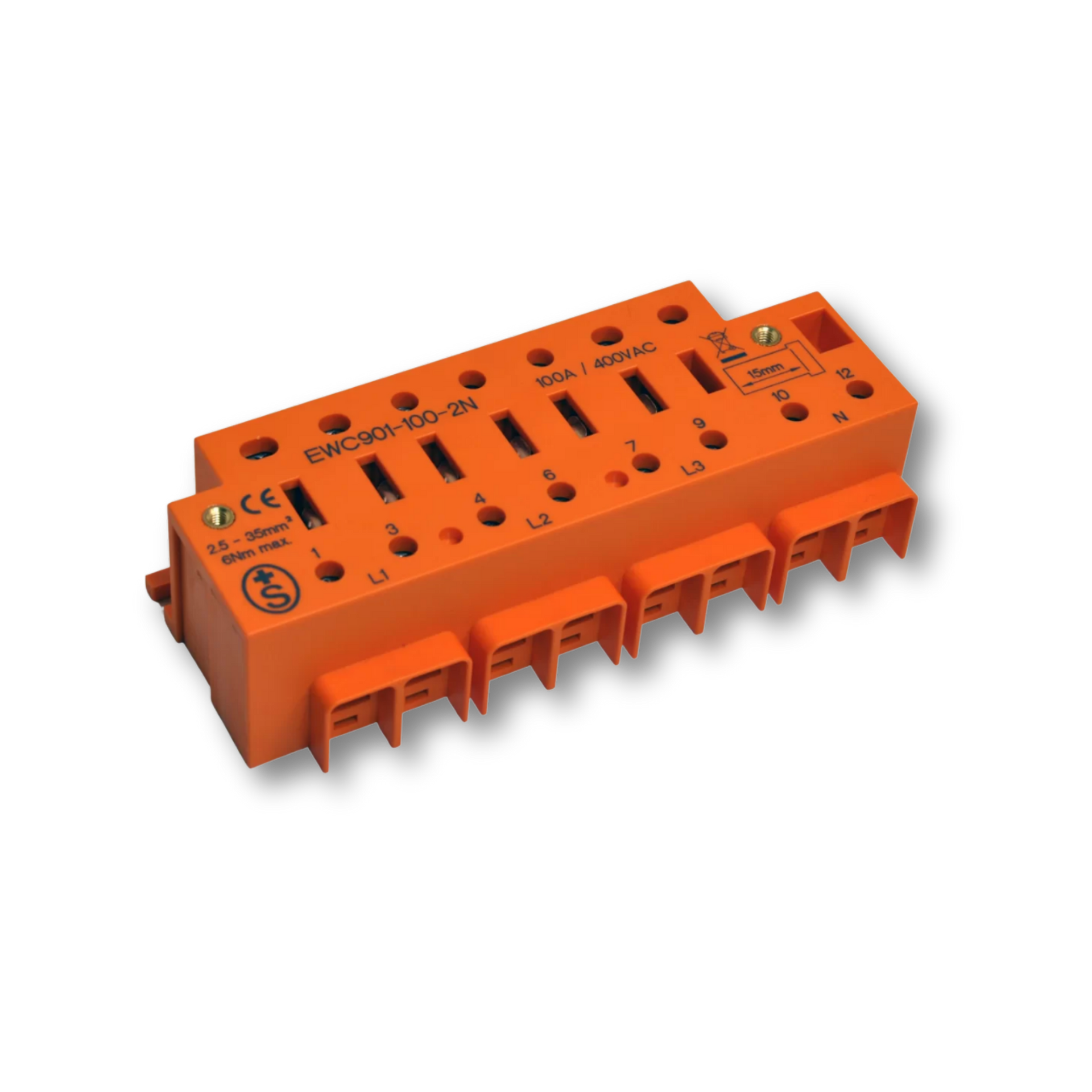 eweco borne de raccordement pour compteur triphasé