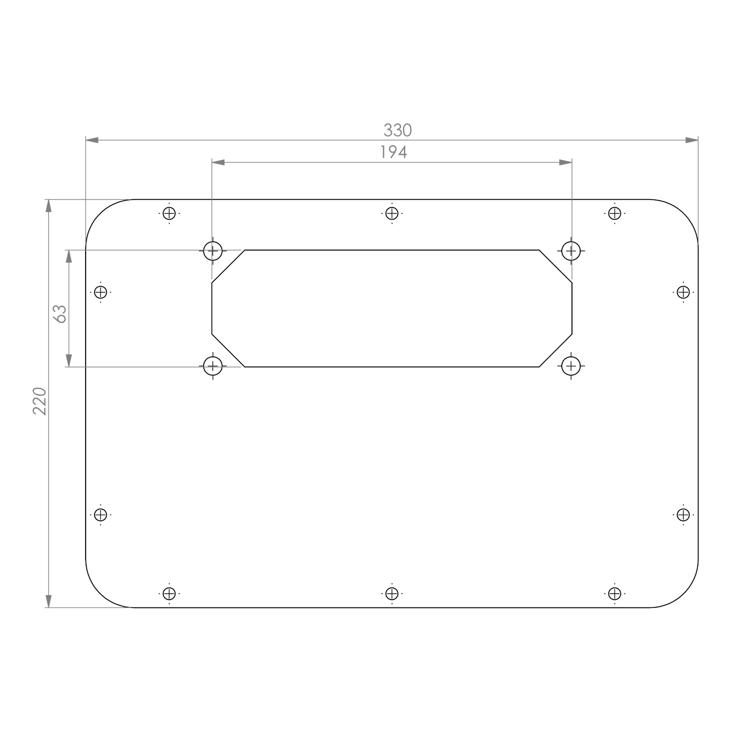 SWG Adapterplatte