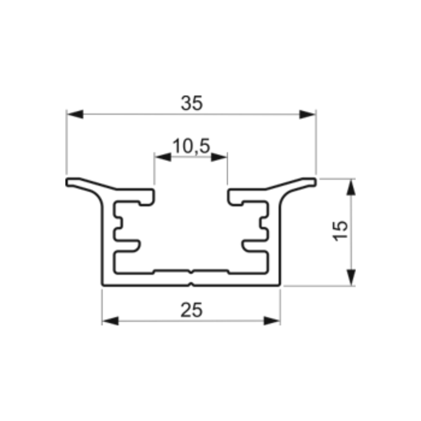 Rail d'appareil AS 35