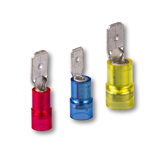 Flachstecker isoliert